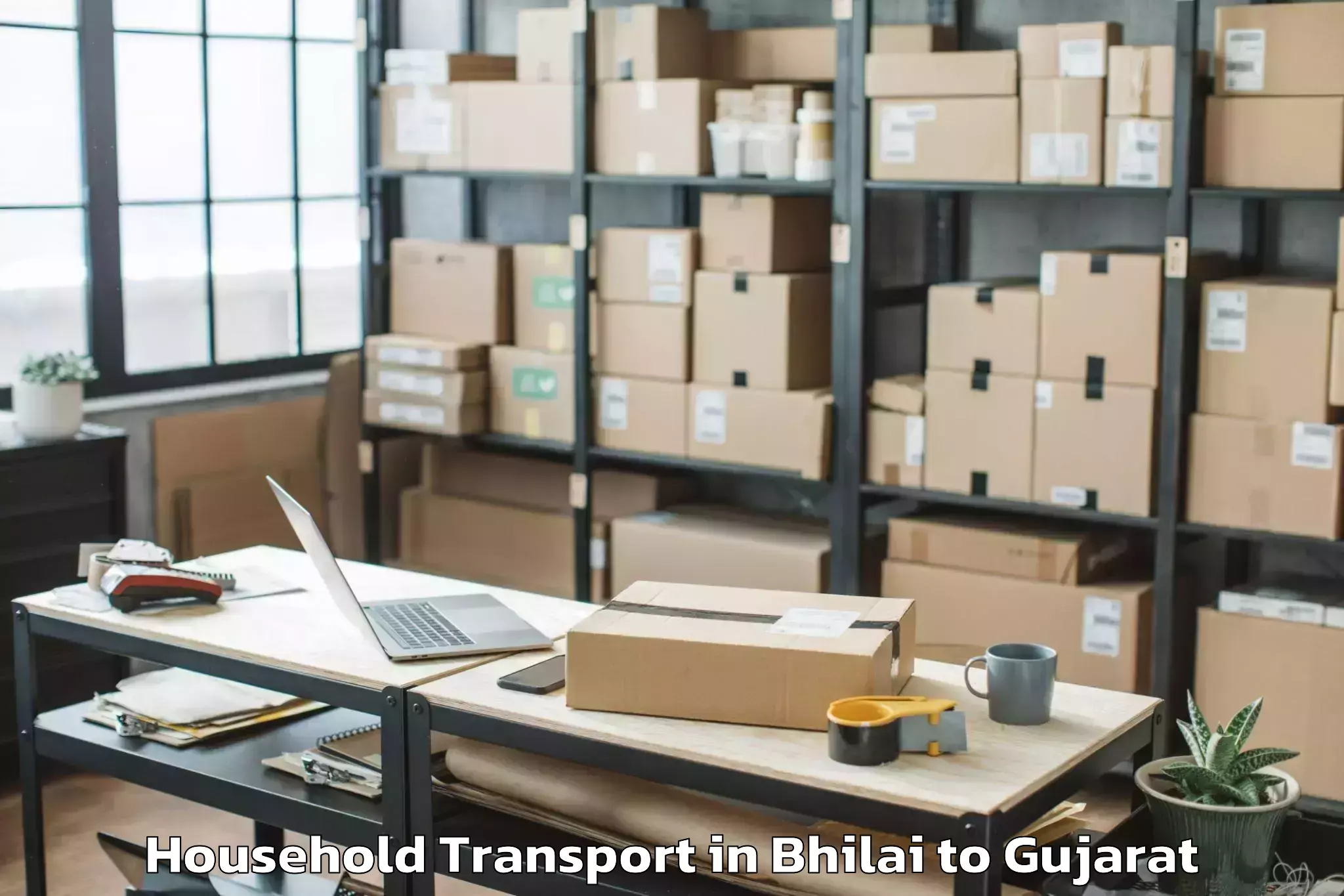 Book Bhilai to Salaya Household Transport Online